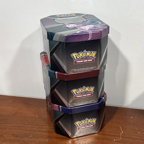 EMPTY Pokemon TCG | 2022 V Heroes Collectors Tin Sylveon Umbreon Espeon 3 Tins - Picture 11 of 11